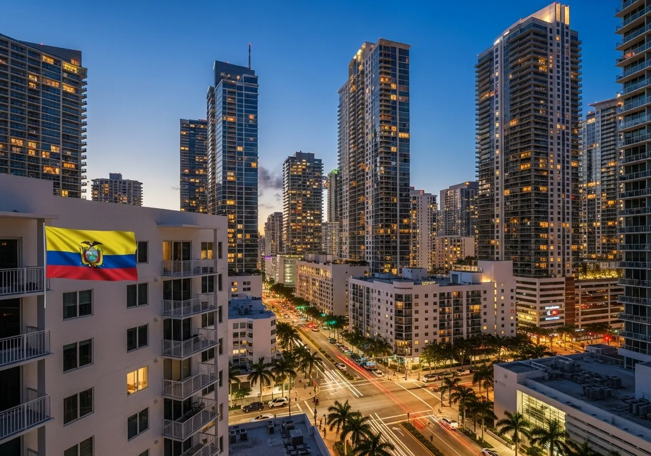 Paisaje urbano de Miami, comunidad ecuatoriana